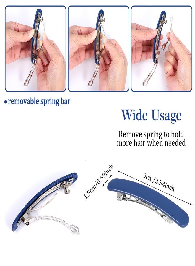 Jeffdad 6Pcs French Hair Barrettes for Women No Slip Half Up Small Hair Barrette Clips Elegant Styling for All Fine Hair - Image 2